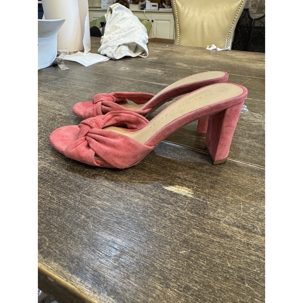 Veronica Beard Women's Pink Ganita Slide Heel Sandal Size 5 - Picture 3 of 12